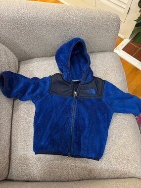 Blue Fleece North Face Jacket